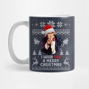 Uncle Sam I Wish You A Merry Christmas Holiday Pattern Mug